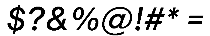 Sequel Geo Book Italic Font OTHER CHARS