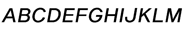 Sequel Geo Book Italic Font UPPERCASE