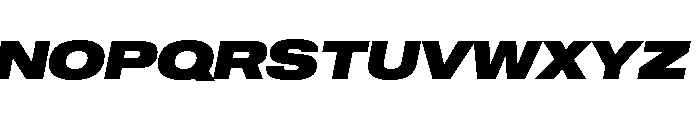 Sequel Geo Extended Black Italic Font UPPERCASE