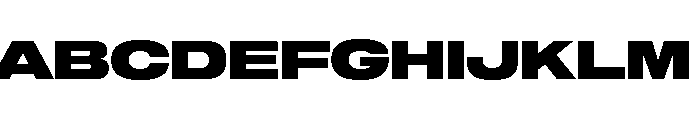 Sequel Geo Extended Black Font UPPERCASE