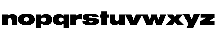 Sequel Geo Extended Black Font LOWERCASE