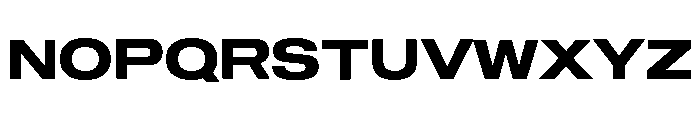 Sequel Geo Extended Bold Font UPPERCASE