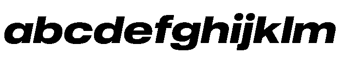 Sequel Geo Extended Extra Bold Italic FONT