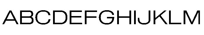 Sequel Geo Extended Light Font UPPERCASE
