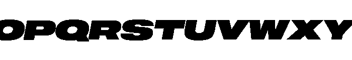 Sequel Geo Extended Max Italic Font UPPERCASE