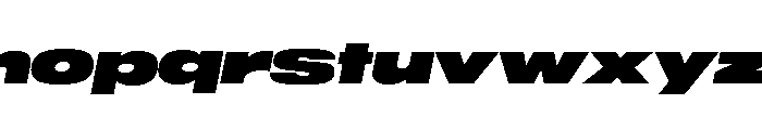 Sequel Geo Extended Max Italic Font LOWERCASE