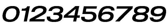 Sequel Geo Extended Medium Italic Font OTHER CHARS
