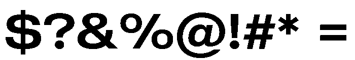 Sequel Geo Extended Medium Font OTHER CHARS