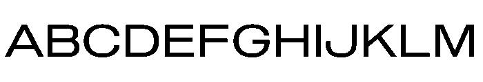 Sequel Geo Extended Regular Font UPPERCASE
