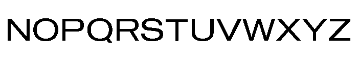 Sequel Geo Extended Regular Font UPPERCASE