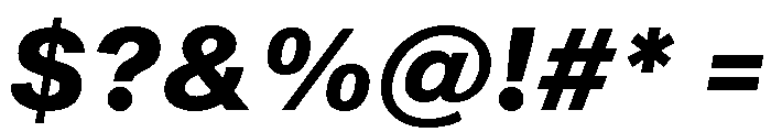 Sequel Geo Extra Bold Italic Font OTHER CHARS