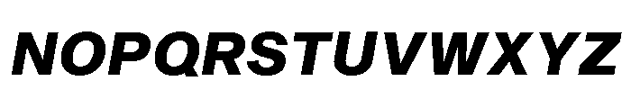 Sequel Geo Extra Bold Italic Font UPPERCASE