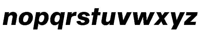 Sequel Geo Extra Bold Italic Font LOWERCASE