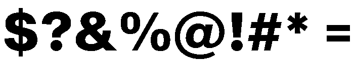 Sequel Geo Extra Bold Font OTHER CHARS