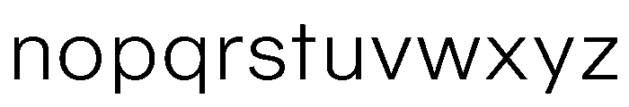 Sequel Geo Light Font LOWERCASE