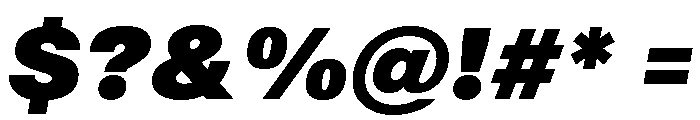 Sequel Geo Max Italic Font OTHER CHARS