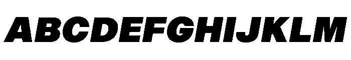Sequel Geo Max Italic Font UPPERCASE