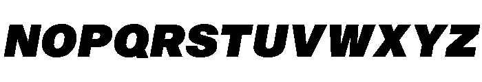 Sequel Geo Max Italic Font UPPERCASE