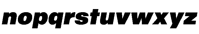 Sequel Geo Max Italic Font LOWERCASE