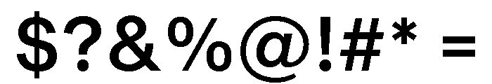 Sequel Geo Medium Font OTHER CHARS