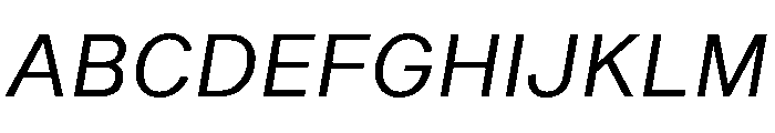 Sequel Geo Regular Italic Font UPPERCASE