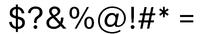 Sequel Geo Regular Font OTHER CHARS