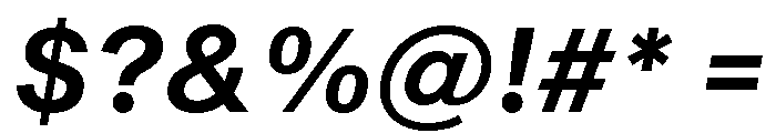 Sequel Geo Semi Bold Italic Font OTHER CHARS