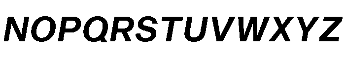 Sequel Geo Semi Bold Italic Font UPPERCASE