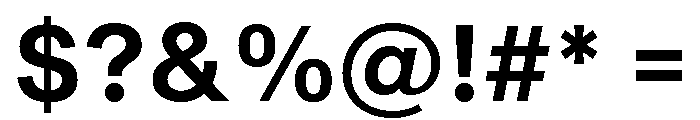 Sequel Geo Semi Bold Font OTHER CHARS