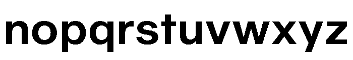 Sequel Geo Semi Bold Font LOWERCASE