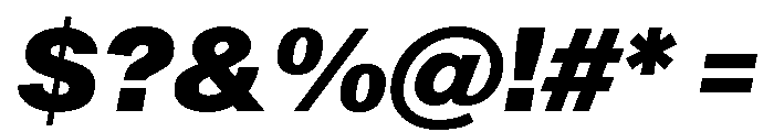 Sequel Sans Black Italic Font OTHER CHARS