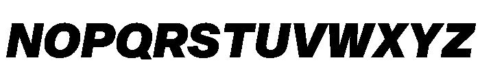 Sequel Sans Black Italic Font UPPERCASE