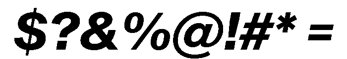 Sequel Sans Bold Italic Font OTHER CHARS