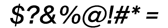 Sequel Sans Book Italic Font OTHER CHARS