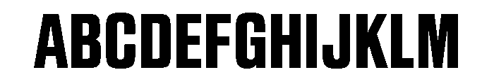 Sequel Sans Compressed Extra Bold Font UPPERCASE