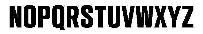 Sequel Sans Compressed Extra Bold Font UPPERCASE