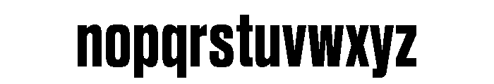 Sequel Sans Compressed Extra Bold Font LOWERCASE