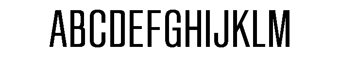 Sequel Sans Compressed Regular Font UPPERCASE