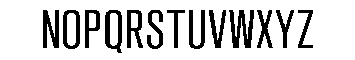 Sequel Sans Compressed Regular Font UPPERCASE