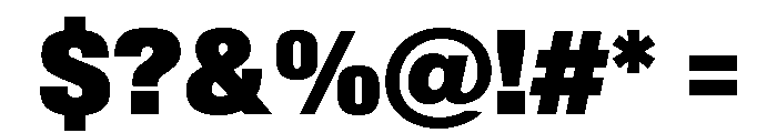 Sequel Sans Condensed Extra Black Font OTHER CHARS
