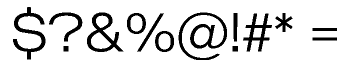 Sequel Sans Extended Light Font OTHER CHARS