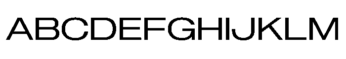 Sequel Sans Extended Regular Font UPPERCASE