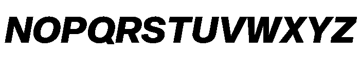 Sequel Sans Extra Bold Italic Font UPPERCASE