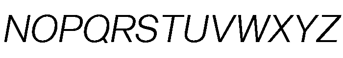 Sequel Sans Light Italic Font UPPERCASE