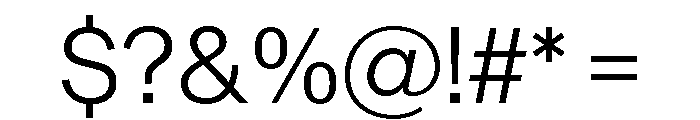 Sequel Sans Light Font OTHER CHARS