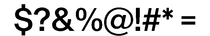 Sequel Sans Medium Font OTHER CHARS