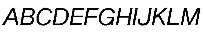 Sequel Sans Regular Italic Font UPPERCASE