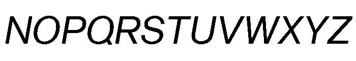 Sequel Sans Regular Italic Font UPPERCASE