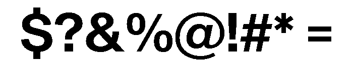 Sequel Sans Semi Bold Font OTHER CHARS