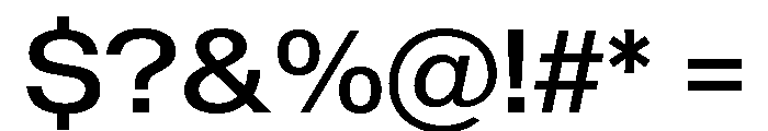 Sequel Sans Wide Book Font OTHER CHARS